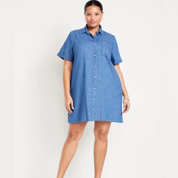 Old Navy Denim Swing Dress - Picture 1 of 5